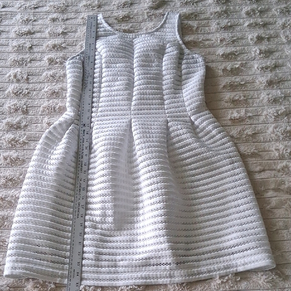 Taylor White A-Line Sleeveless Dress - Picture 4 of 5